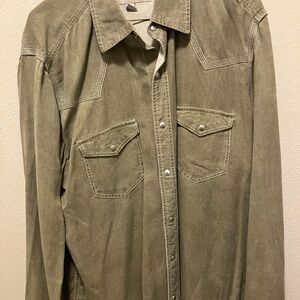 Ryan Michael Silk Button up Size Large